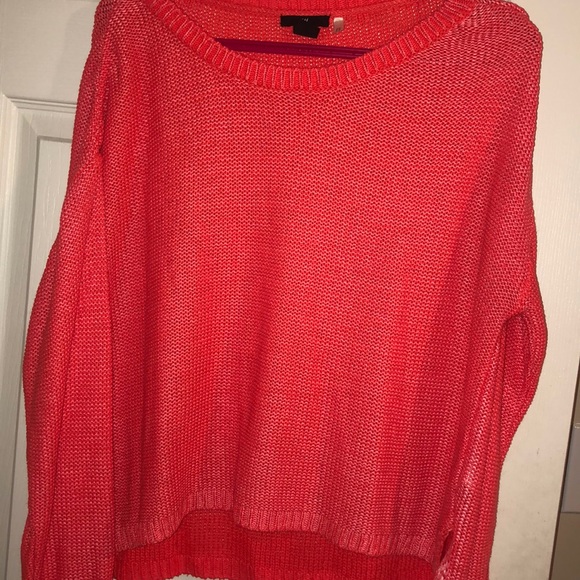 H&M flowy coral knit sweater - Picture 1 of 4